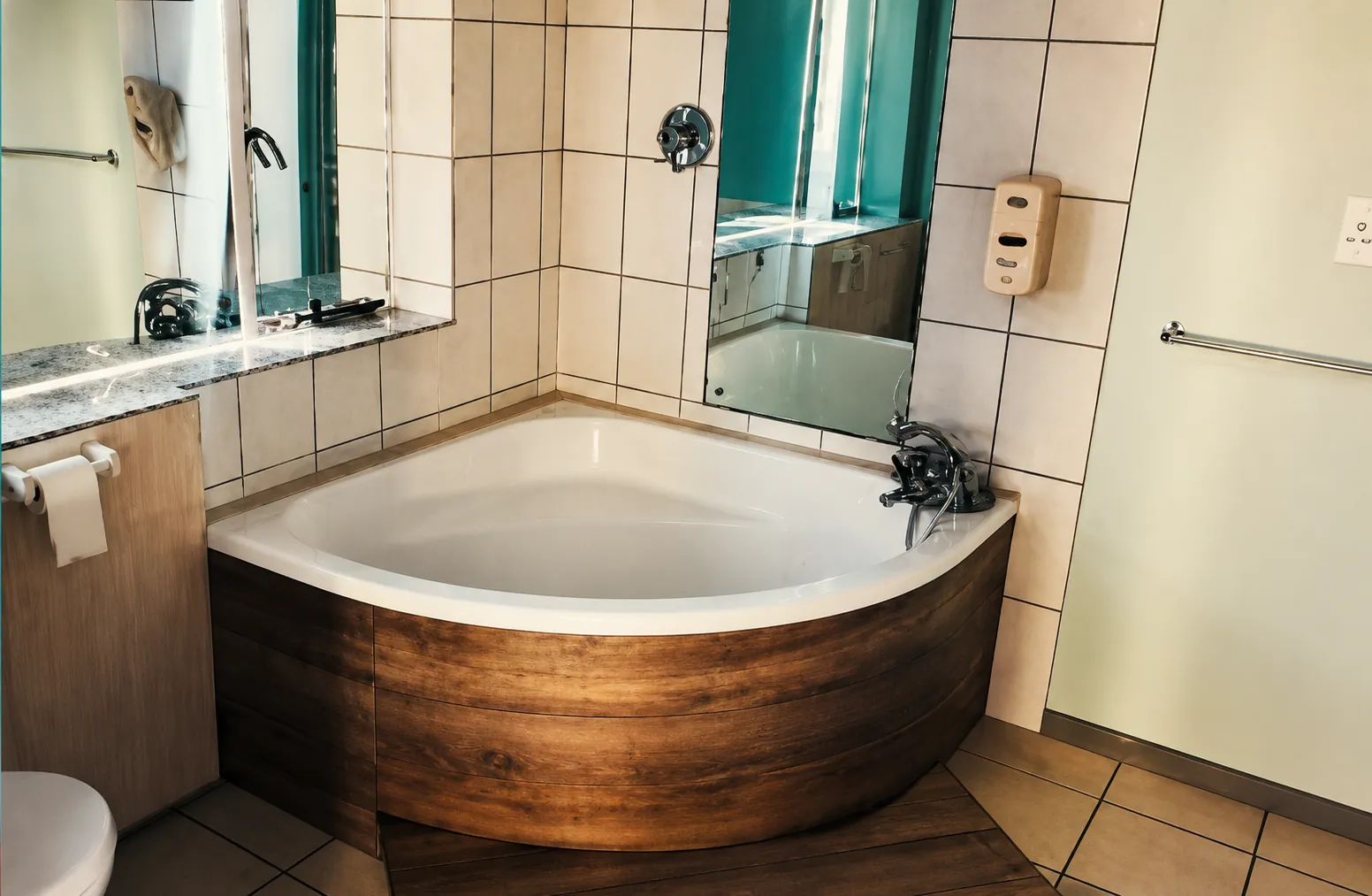 Room with private bath and toilet